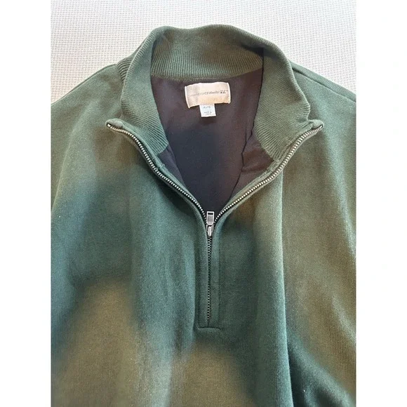 Cutter‎ And Buck Men's Size XL Quarter Zip Pullover HunterGreen Vest CB WindTec - Picture 3 of 4